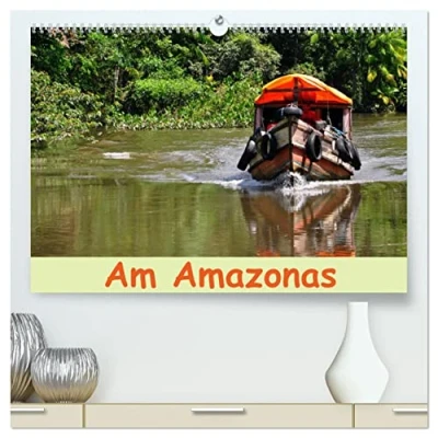 Abbildung von Am Amazonas (hochwertiger Premium Wandkalender 2025 DIN A2 quer), Kunstdruck in Hochglanz