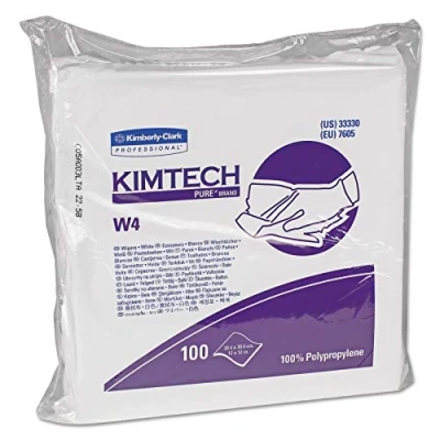 Abbildung von Kimtech Pure W4 Scheibenwischer 7605, 5 Beutel x 100 Blatt, weiß