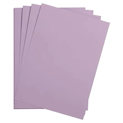 Abbildung von Clairefontaine 975277C Packung mit 25 Bastelkartons Maya, 185g, DIN A4, 21 x 29,7cm, 1 Pack, lila
