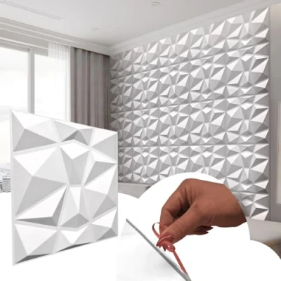 Abbildung von IKHEMalarka 3D Wandpaneel Selbstklebend Paneele, PVC Kunststoffpaneele, BxL: 50,00x50,00 cm, 0,25 qm, (1 Stück, m) Wandpaneele Gaming Zimmer Wand Decke