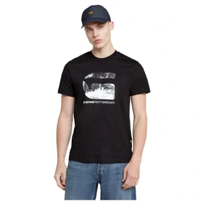 Abbildung von G Star RAW Herren Rotterdam T Shirt, Schwarz (Dk Black D25707 c336 6484), S EU