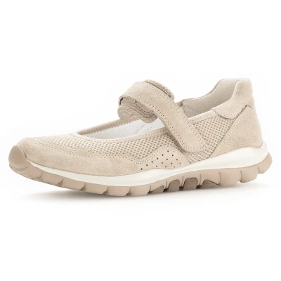 Abbildung von Gabor Rollingsoft Riemchenballerina, Damen, Größe: 38, Beige Schuhe