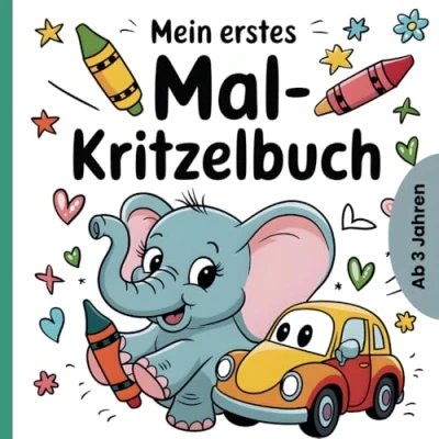 Abbildung von Malbuch ab 3 Jahren Fördert Kreativität und bringt mit Tieren, Fahrzeugen Fantasie grenzenlosen Ausmalspaß!: Abwechslungsreiche Motive für ... ideal kleine Künstler Jahren!