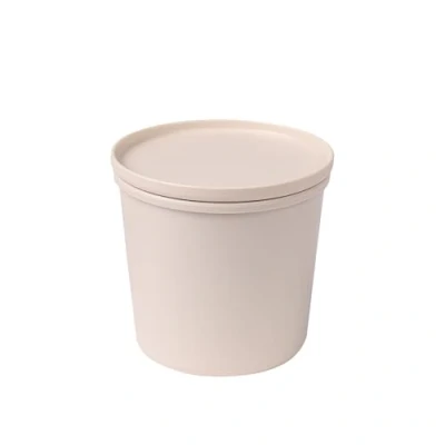 Abbildung von AWAVE Frischhaltedose rund mit Deckel, luftdicht, 500 ml, natur, aus recycelten PET Flaschen, Vorratsdose Aufbewahrungsbox Vorratsbehälter, klimaneutral, Mehrweg, nachhaltig unterwegs