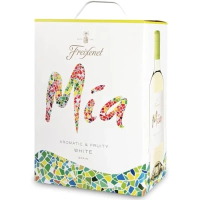 Abbildung von Freixenet Mia Blanco Bag in Box (1 x 3,0 l) Spanischer Weißwein Großpackung; lieblich, fruchtig frisch und lebendig; zu leichten Fischgerichten spanischen Tapas