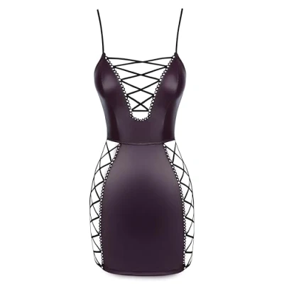 Abbildung von Minikleid im Lila Mattlook