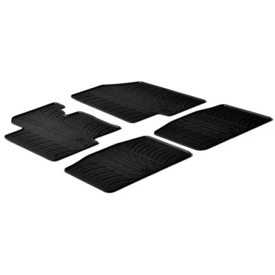 Abbildung von Gledring 0237 Fußmattensatz Gummi vorne und hinten 4 schwarz 750mm 550mm KIA: Optima / K5 Limousine,