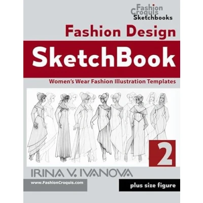 Abbildung von Fashion Design Sketchbook 2: Women’s Wear Illustration Templates. Plus size figure. (Fashion Croquis Sketch Books)