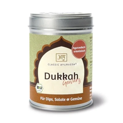 Abbildung von Classic Ayurveda Bio Dukkah Gewürz 120 g Ayurvedisch orientalische Gewürzmischung für Dips, Salate &amp; Gemüse