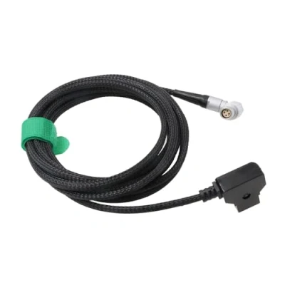 Abbildung von D Tap Netzkabel für Red Epic Dragon DSMC2 Kamera, rechtwinklig, 6 polig, geflochten, 1,9 m