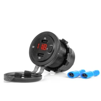 Abbildung von AMiO 04225 KFZ Ladekabel für Handys Power Delivery 2 mit Feuchtigkeitsschutz
