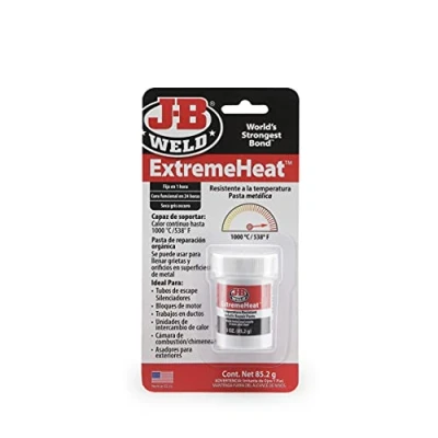 Abbildung von J B Weld 37901SPA Metallpaste, Metall, Hochtemperatur, Harz, Epoxidharz, Löcher, Auspuffrohre, Schalldämpfer, Motor, Krallen, Reparaturen, bis 1300 C, 85,2 g