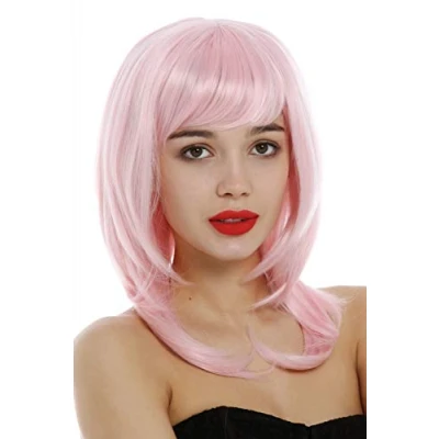Abbildung von WIG ME UP 3003 T2333 Perücke Damen schulterlang mittellang glatt gestuft geslicte Spitzen helles Rosa Hellrosa