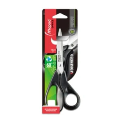 Abbildung von Maped M498110 Schere Advanced Greenlogic asymmetrisch, 18 cm, schwarz