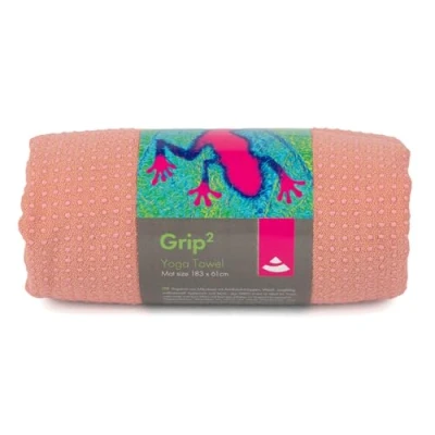 Abbildung von Yogatuch GRIP ² Yoga Towel mit Antirutschnoppen rose tan