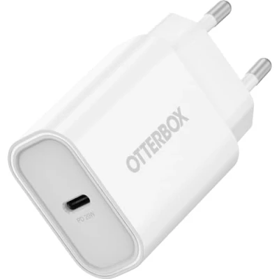Abbildung von OtterBox Standard EU 20W USB C PD Ladegerät, Schnellade Funktion für Smartphone und Tablet, Sturzgeschützt Robust, Weiß