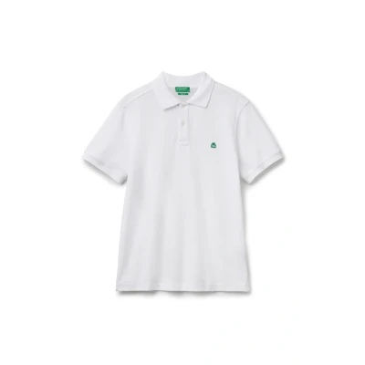 Abbildung von United Colors of Benetton Short Sleeve Poloshirt, Herren, Größe: XS, White