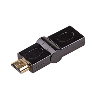Abbildung von AKYGA AK AD 40 Winkelstecker HDMI Adapter 180 Grad Buchse auf Stecker vergoldet