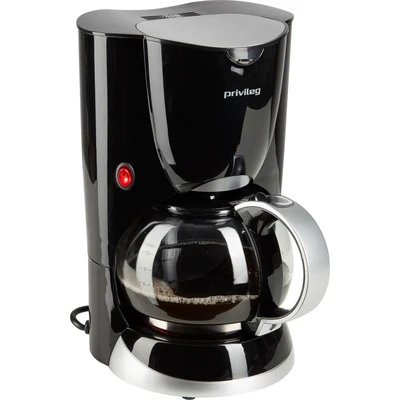 Abbildung von Privileg Filterkaffeemaschine &quot;Max. 1080 Watt&quot;, 1,37 l Kaffeekanne, Papierfilter, 1x4, schwarz