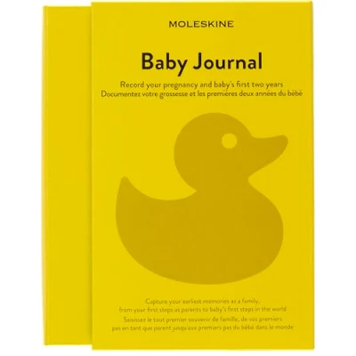 Abbildung von Moleskine Baby Journal, Thema Notizbuch Hardcover zum Annotieren und Erinnern der ersten zwei Jahre im Leben Ihres Kindes Großes Format 13 x 21 cm 400 Seiten