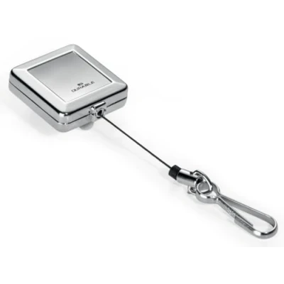 Abbildung von Durable Schlaufenclip JoJo Chrome Quadro (mit Federhaken) silber, 832823
