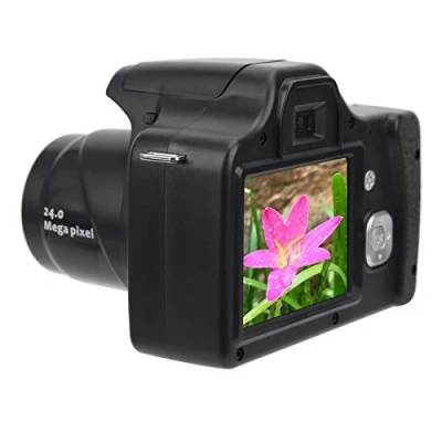 Abbildung von Akozon Videokamera Camcorder, 3,0 Zoll LCD Bildschirm 18 Fach Zoom HD Spiegelreflexkamera Tragbare Digitalkamera mit Langer Brennweite(Standard + Weitwinkelobjektiv)