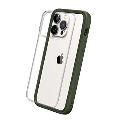 Abbildung von RhinoShield Modulares Case kompatibel mit [iPhone 14 Pro Max] Mod NX Anpassbare &amp; stoßdämpfende Schutzhülle im schlanken Design 3.5 Meter Fallschutz Camo Grün