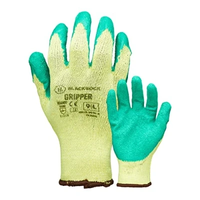 Abbildung von Blackrock Gripper Arbeitshandschuhe mit Latex Handflächenbeschichtung für hervorragenden Nass und Trockenhalt Handhabung, Größe 9/L