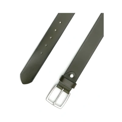 Abbildung von Suitable Leder Gürtel Grün Washed Grösse 105 Herren Bekleidung