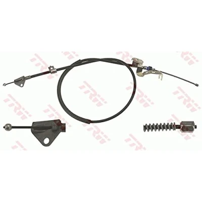 Abbildung von TRW GCH418 Handbremsseil 1487, 1243 Trommelbremse TOYOTA: Aygo, CITROËN: C1 I, PEUGEOT: 107 Schrägheck