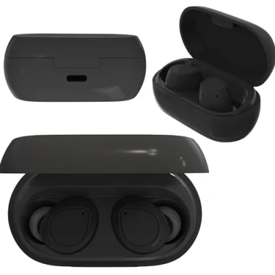 Abbildung von In Ear Kopfhörer Bluetooth 5.3 TWS MXBE 04 schwarz