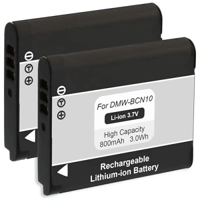 Abbildung von 2X Akku DMW BCN10 kompatibel mit Panasonic DMC LF1