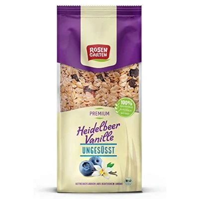 Abbildung von Rosengarten Heidelbeer Vanille Müsli, ungesüßt (400 g) Bio