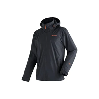Abbildung von Maier Sports Metor Rec M, Herren Outdoorjacke, Wasserdichte Wanderjacke mit sportlichem Schnitt, PFC frei, Silverplus Netzfutter &amp; mTEX Wetterschutz, Braun, 56
