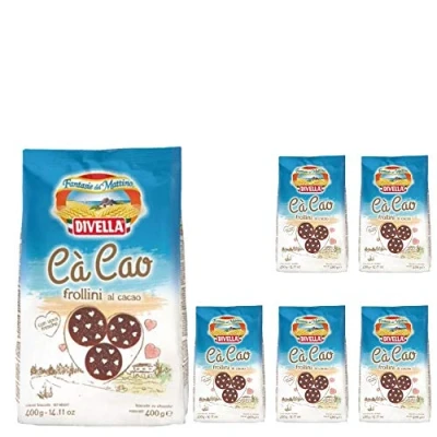 Abbildung von Divella Biscotti Ca&#039; Cao Frollini al Cacao 6 Confezioni da 400 grammi