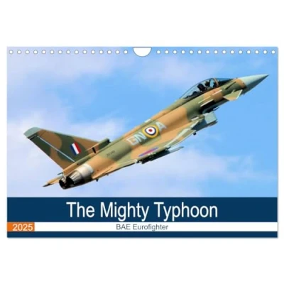 Abbildung von The Mighty Eurofighter Typhoon (Wandkalender 2025 DIN A4 quer), CALVENDO Monatskalender