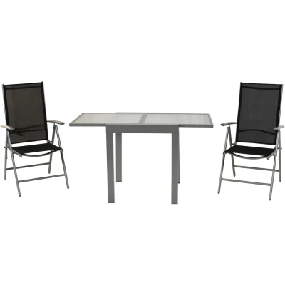 Abbildung von MERXX Balkonset &quot;Amalfi&quot;, mit ausziehbarem Tisch: 65/ 130 cm