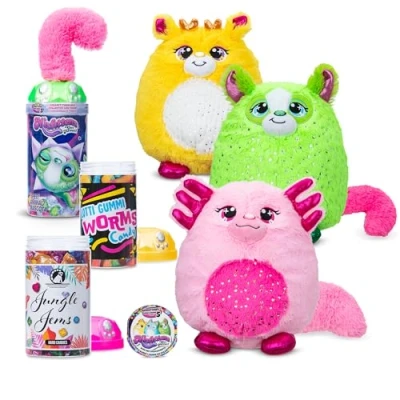 Abbildung von Basic Fun Misfittens Cats Überraschungsplüschtier zum Sammeln Edelstein Misfittens, Kätzchen, Plüschkatze, Überraschungsspielzeug mit Fell für Mädchen, Jungen, Kinder und Kleinkinder ab 3 Jahren