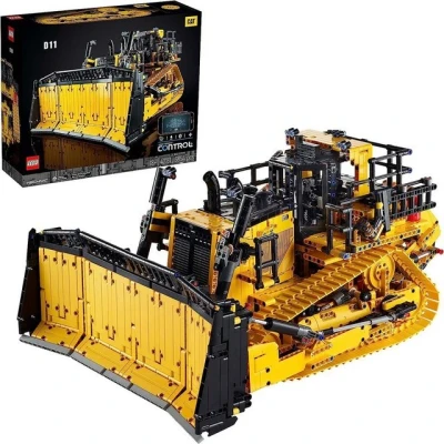 Abbildung von LEGO® Bulldozer Cat D11 Schubraupe Schürfraupe Kettendozer Konstruktionsspielsteine, (3854 St), Baufahrzeug Appgesteuert, ferngesteuert