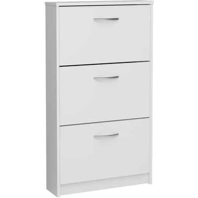 Abbildung von FMD Schuhschrank &quot;Step 3&quot;, Breite 58,5 cm, Tief 17 mit 3 Klappen, Schuhkipper