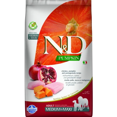 Abbildung von N&amp;D Pumpkin DOG Adult M/L Huhn &amp; Granatapfel varianten 2,5 kg