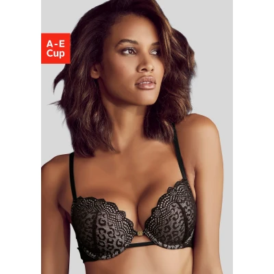 Abbildung von JETTE Push up BH mit aufregender Leo Spitze, sexy Dessous