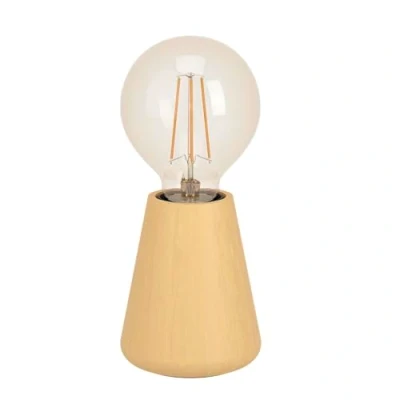 Abbildung von EGLO Tischlampe Asby, Deko Tischleuchte japanisch, Nachttischlampe aus Holz in Hellbraun, für Wohnzimmer und Schlafzimmer, FSC zertifiziert, E27 Fassung