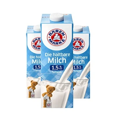 Abbildung von Bärenmarke fettarme H Milch, 1,5% Fett, 1er Pack