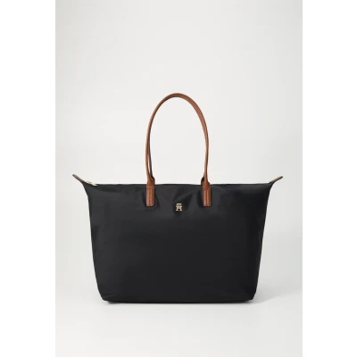 Abbildung von Tommy Hilfiger Tragetasche &quot;POPETTE MAXI TOTE&quot;, Damen Umhängetasche, Schultertasche mit Leder Tragegriffen