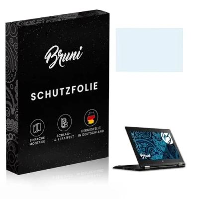 Abbildung von Bruni Schutzfolie kompatibel mit Lenovo ThinkPad Yoga 260 Folie, glasklare Displayschutzfolie (2X)