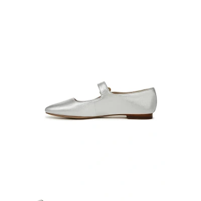 Abbildung von Sam Edelman Damen Michaela Mary Jane Flat Schuhe, Soft Silber, 42 EU