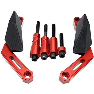 Abbildung von Motorräder Sturzschutz Sturzpads Crashpads Frame Sliders für MT09 2013 2020 MT 09 Tracer 2014 900 GT 2018 XSR900 2015 2017 Rot