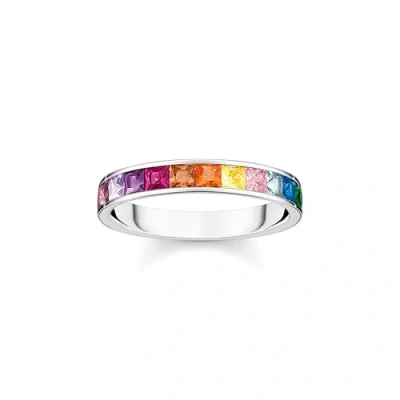 Abbildung von THOMAS SABO Fingerring TR2403 477 7 52 64, 996 66, mit Glas Keramik Stein, Korund, Zirkonia, Spinell (synth)