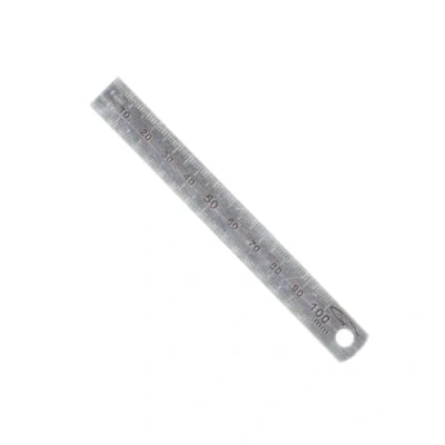 Abbildung von Lineal aus flexiblem Stahl, doppelseitig, 0,5 mm, L = 13 10 cm